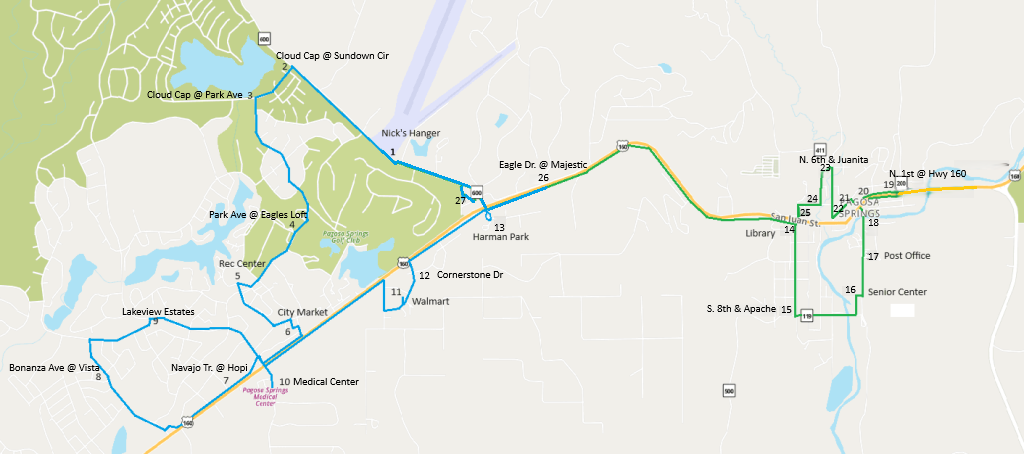 MET Route Map
